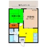 ブルージュ上町 2Kの間取り