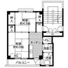 ビレッジハウス願万地 2Kの間取り