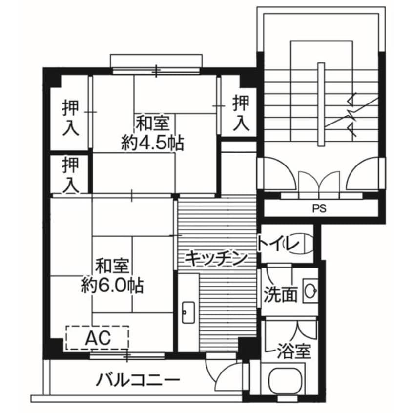 間取図 ビレッジハウス願万地