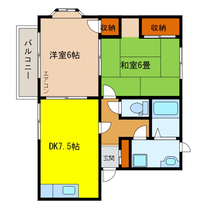 間取図 ハイツすみれ