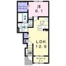 ストーンズ三次yu Ⅲ 1LDKの間取り