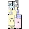 ストーンズ三次yu Ⅳ 1LDKの間取り
