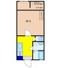 芸備線/三次駅 徒歩30分 2-2階 築4年 1Kの間取り