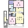 パストラル香音Ⅰ 2LDKの間取り