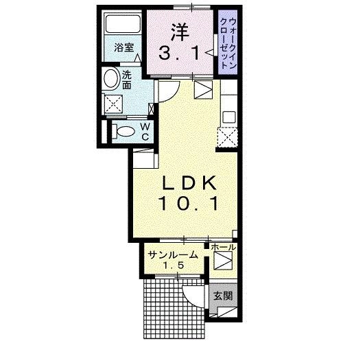 間取り図 M`sgarden三次十日市南