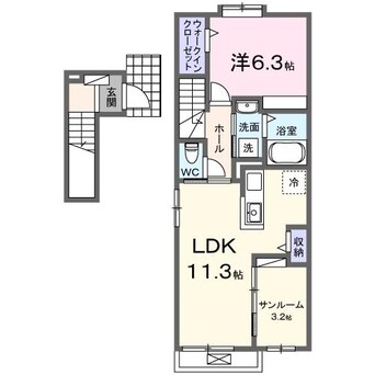 間取図 あかつきA