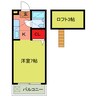コアハウス 1Kの間取り