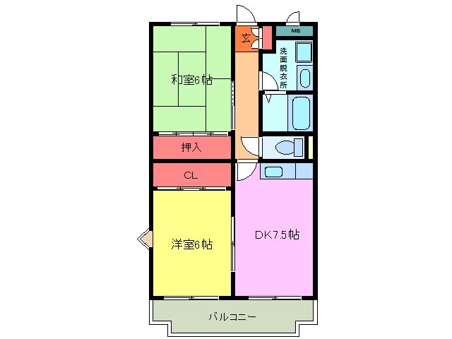 間取り図 キャステルマンション仲町