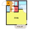 エルヴィーナ若葉台 1Kの間取り