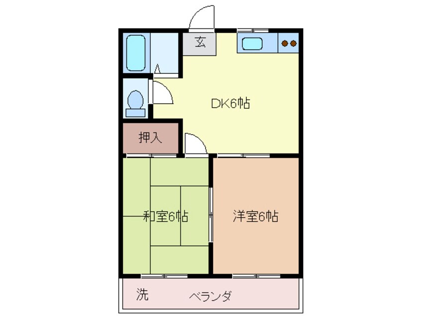 間取図 栗の木ハイツ