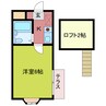 シティパレス中富５ 1Kの間取り