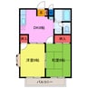 アネックス泉 2DKの間取り