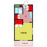 フォレストイン八幡 1Kの間取り