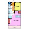 サンリヴィエール（泉町） 1LDKの間取り
