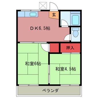 間取図 コーポラス関谷