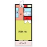 キャンパスビレッジ高坂 1Kの間取り