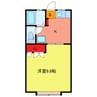 センチュリーハイツ 1Kの間取り
