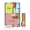 アンソレイエダイアン 1LDKの間取り