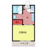 さつき荘 1Kの間取り