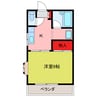 さつき荘 1Kの間取り