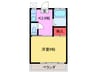 第1田辺コーポ 1Kの間取り