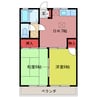 サン・ウィンド 2DKの間取り