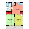 サン・ウィンド 2DKの間取り