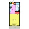 ラフィーネ（北坂戸） 1Kの間取り