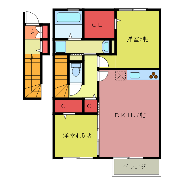 間取り図 エスポワール（高坂）
