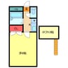 スマイル坂戸 1Kの間取り