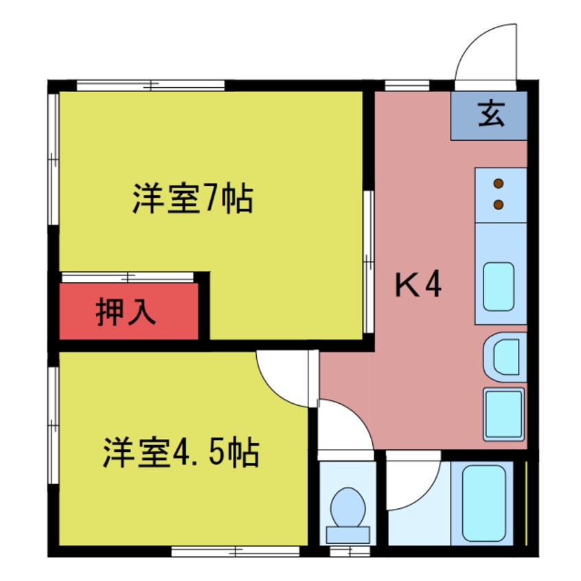 間取図 榎屋第二ハイツ