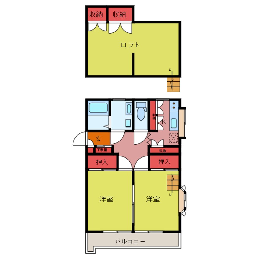 間取図 エクセレントハイツ