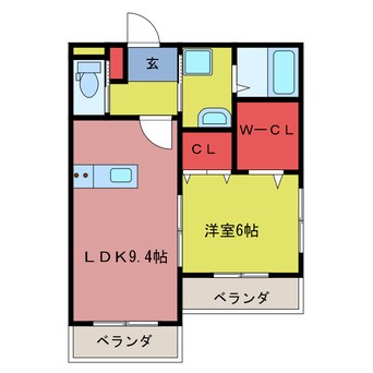 間取図 クレール・カーサ