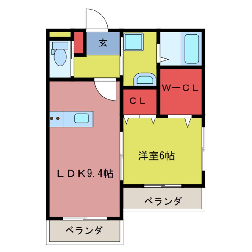 間取図 クレール・カーサ
