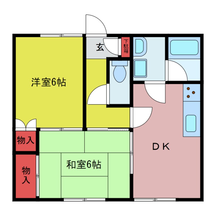 間取図 コーポヤマギワ