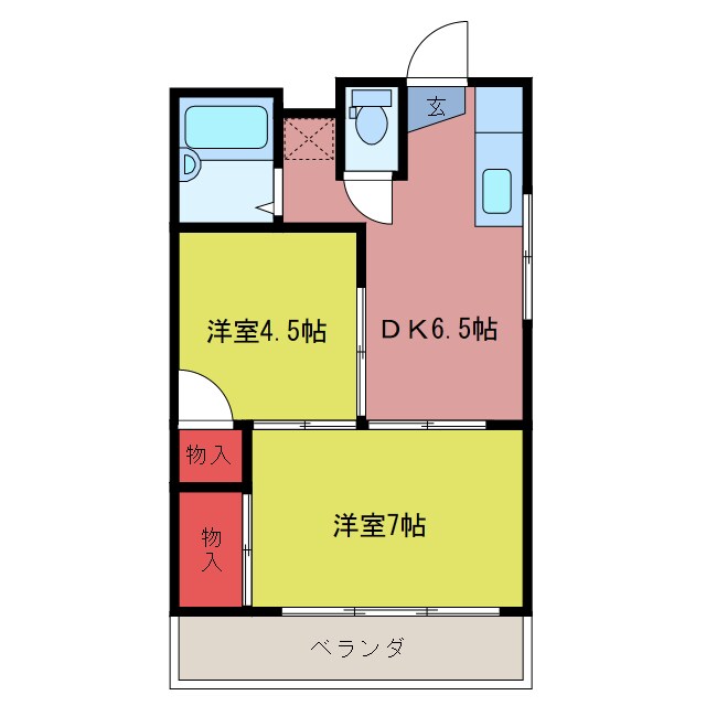 間取り図 中川マンション