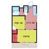 中川マンション 2DKの間取り