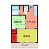 中川マンション 2DKの間取り