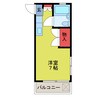 サルーテ 1Rの間取り