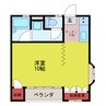 エレガンスハイム 1Kの間取り