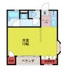 エレガンスハイム 1Kの間取り