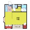 エレガンスハイム 1Kの間取り