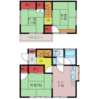 間取図 清水町上田邸貸家