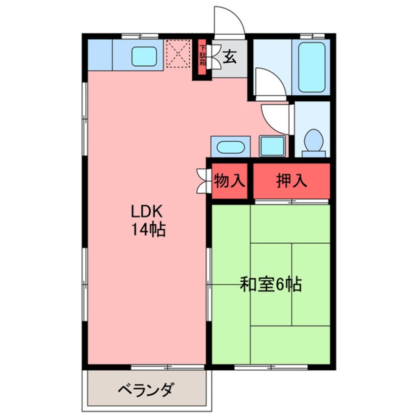 間取図 メゾン梅ヶ丘