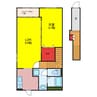 ホームズ若葉 1LDKの間取り