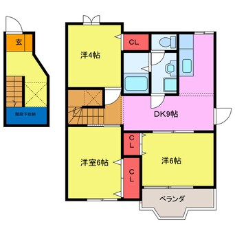 間取図 サウスウィンドK