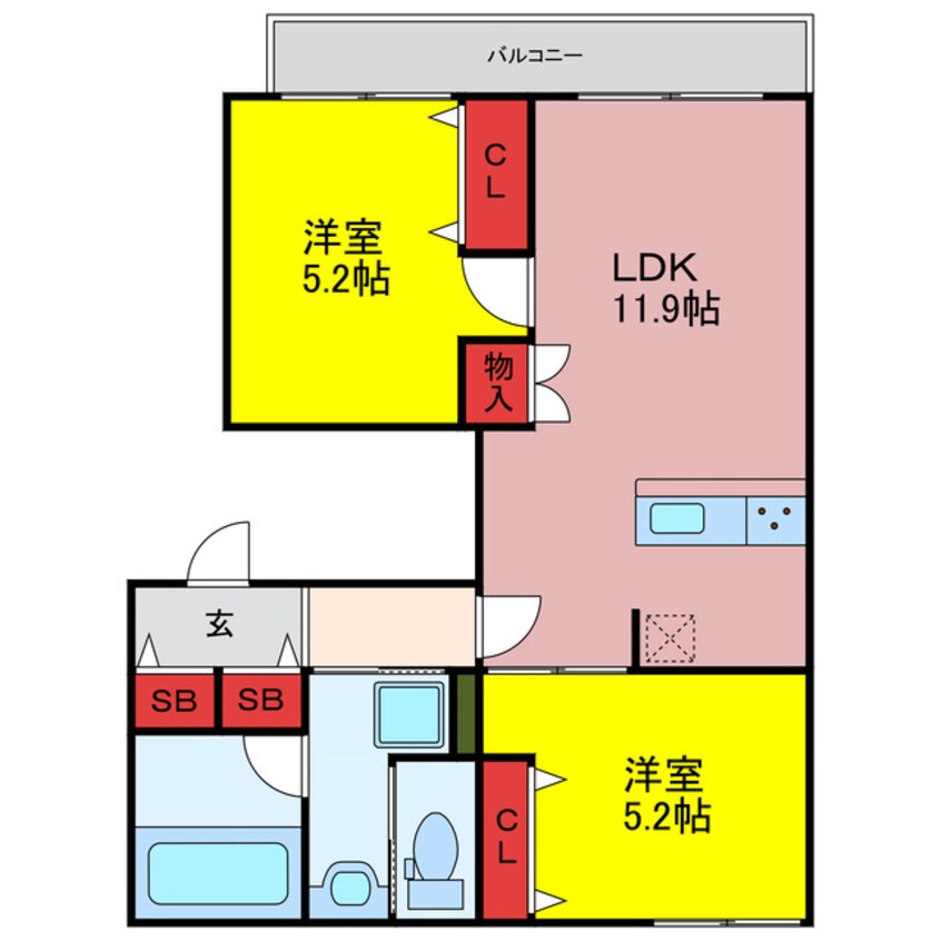 間取図 ルミエールK