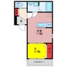 ミーディア坂戸 1SKの間取り