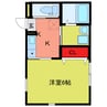 グランツ緑町 1Kの間取り