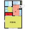 グランツ緑町 1Kの間取り